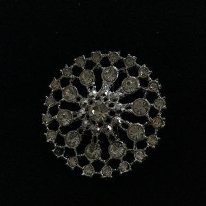 Big round pin brooch 5cm diameter